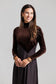 COCOA BROWN VELVET PINSTRIPE DRESS