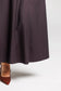COCOA BROWN VELVET PINSTRIPE DRESS