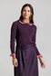 PLUM MIDI PINSTRIPE SKIRT