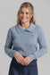 BLUE LEATHER LOGO SWEATER