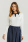 POLKA DOT SKIRT NAVY & WHITE