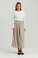 POLKA DOT SKIRT CREAM & BLACK