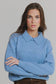 POWDER BLUE COLLAR KNIT SWEATER LOUP-16