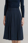 NAVY PINSTRIPE SKIRT