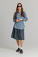 GREY PINSTRIPE BLOUSE