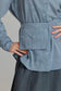 GREY PINSTRIPE BLOUSE