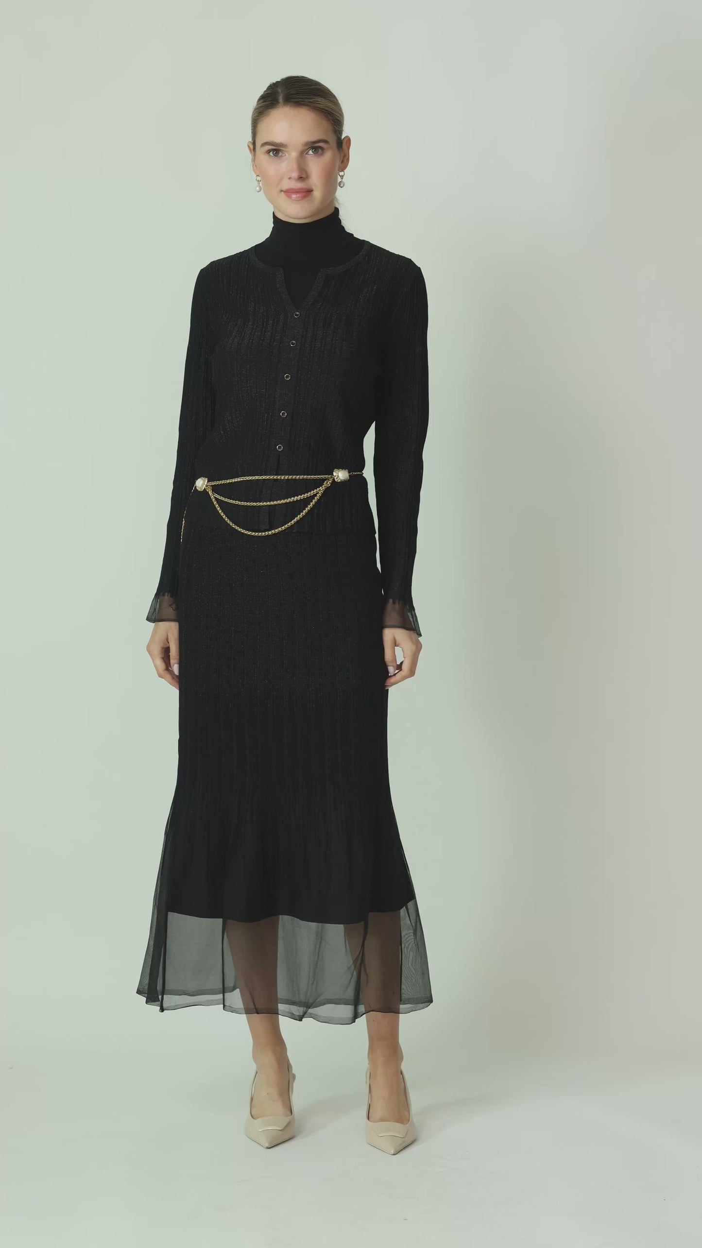 BLACK SHIMMER 2PC SET