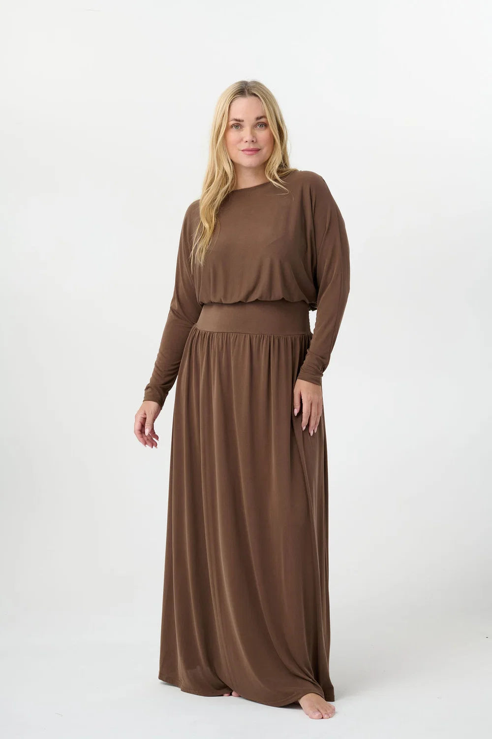 BROWN BREA DRESS