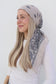 PAISLEY TAUPE SQUARE HEAD SCARF