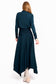 TEAL RUCHED WAIST DRESS