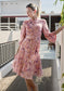 SOPHIE CHIFFON PASTEL FLORAL DRESS