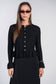 BLACK PEPLUM CARDI