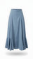 LINEN-LIKE FLARED MIDI SKIRT AVAILABLE IN 3 COLORS