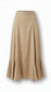 LINEN-LIKE FLARED MIDI SKIRT AVAILABLE IN 3 COLORS