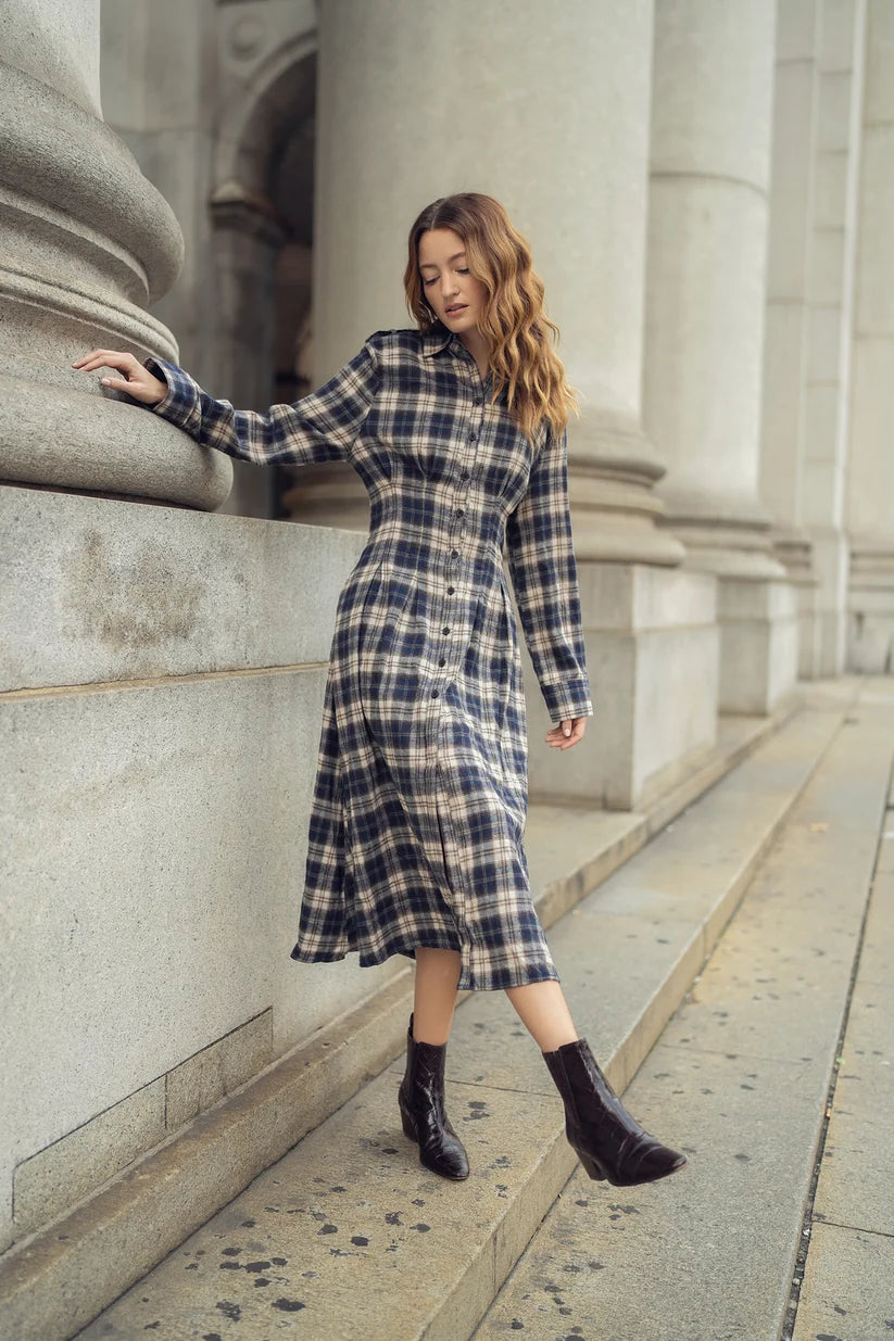 PLAID DRESS