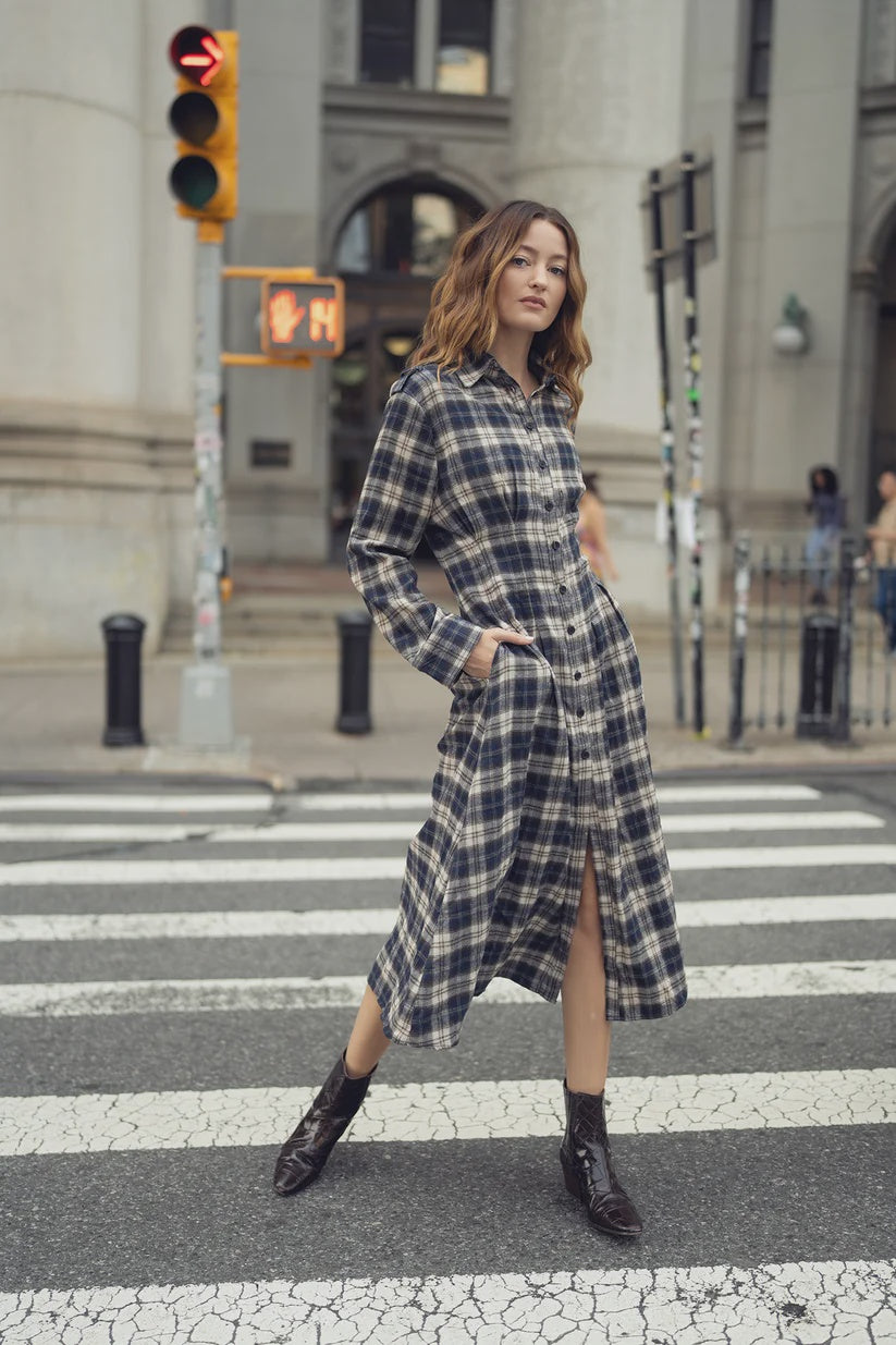 PLAID DRESS