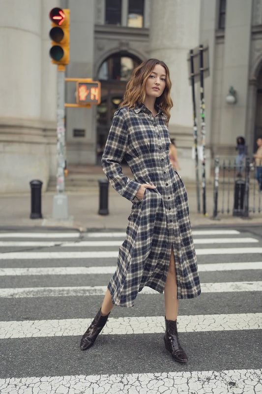 PLAID DRESS