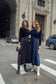 BLACK SILK DRESS WITH VELVET TOP