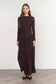EGGPLANT SAVOY DRESS