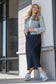 BLUE DENIM SKIRT