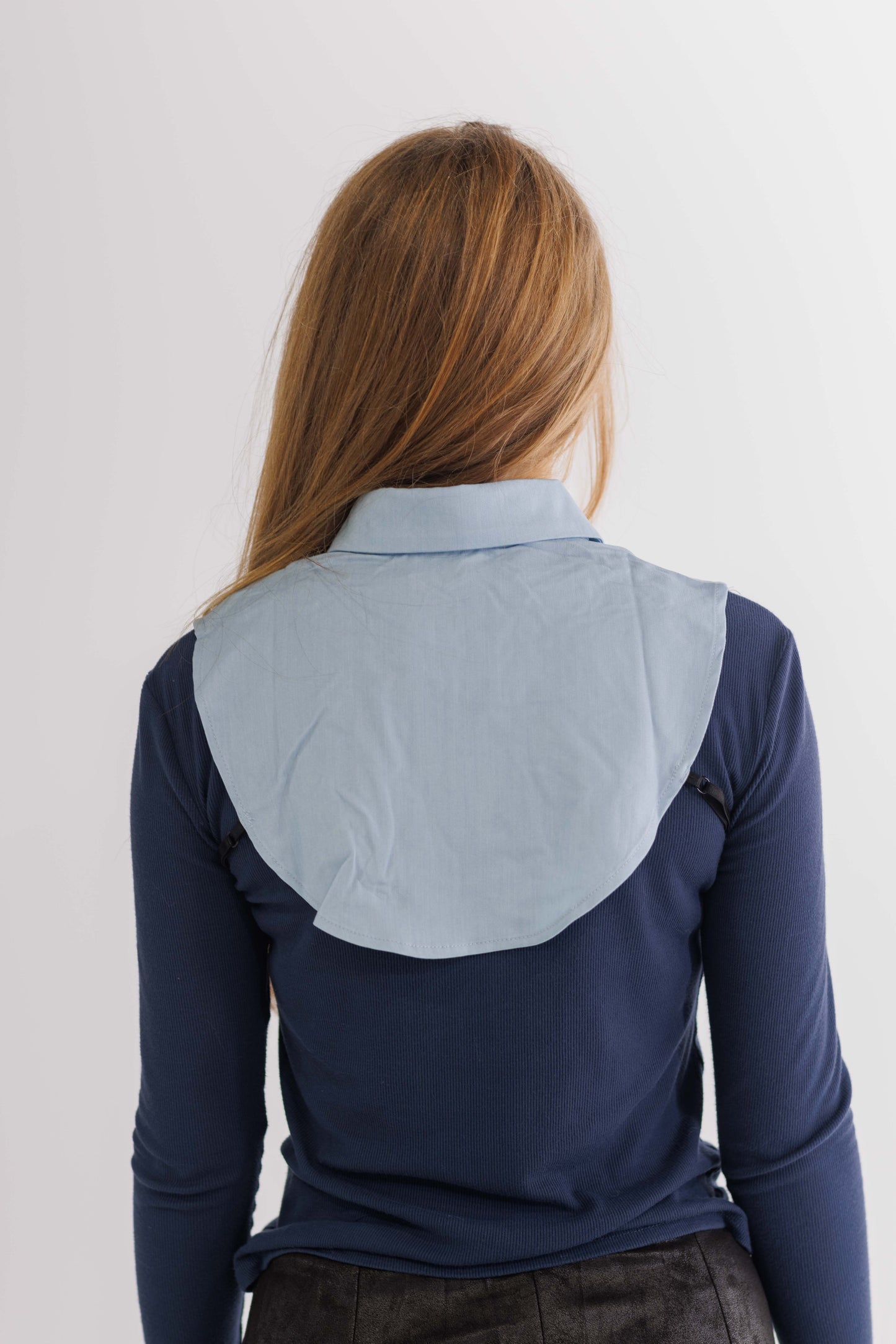 LIGHT BLUE SHIRT COLLAR WITH OR WITHOUT HEART LOGO