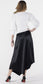 ASYMMETRICAL SATIN SKIRT AVAILABLE IN 3 COLORS