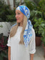 INSPIRED AZURE MOTION SQUARE HEAD SCARF