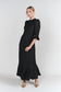 BLACK JACQUARD SHIRI DRESS
