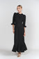 BLACK JACQUARD SHIRI DRESS