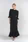 BLACK JACQUARD SHIRI DRESS
