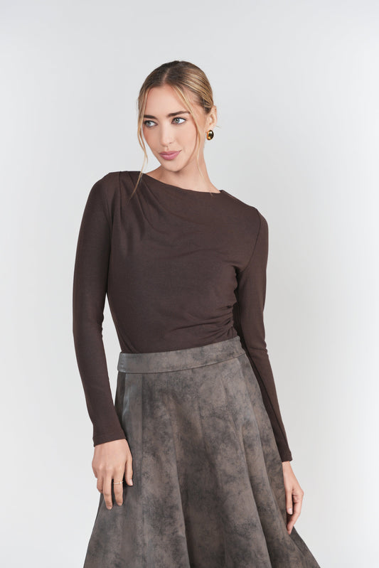 CHOCOLATE MICKIE TOP