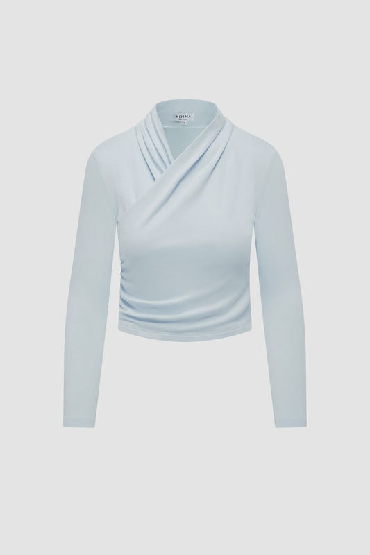 YAEL COTTON TOP ~ SKY BLUE