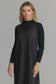 BLACK PINSTRIPE SLIP JUMPER