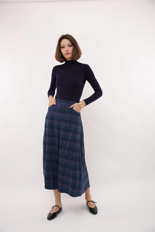TIA PLAID SKIRT