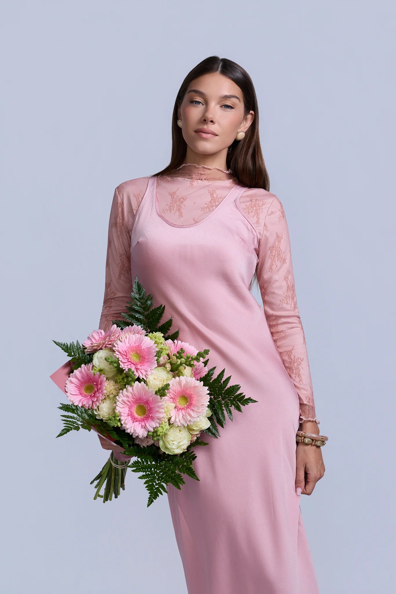 SLIP JUMPER DRESS.