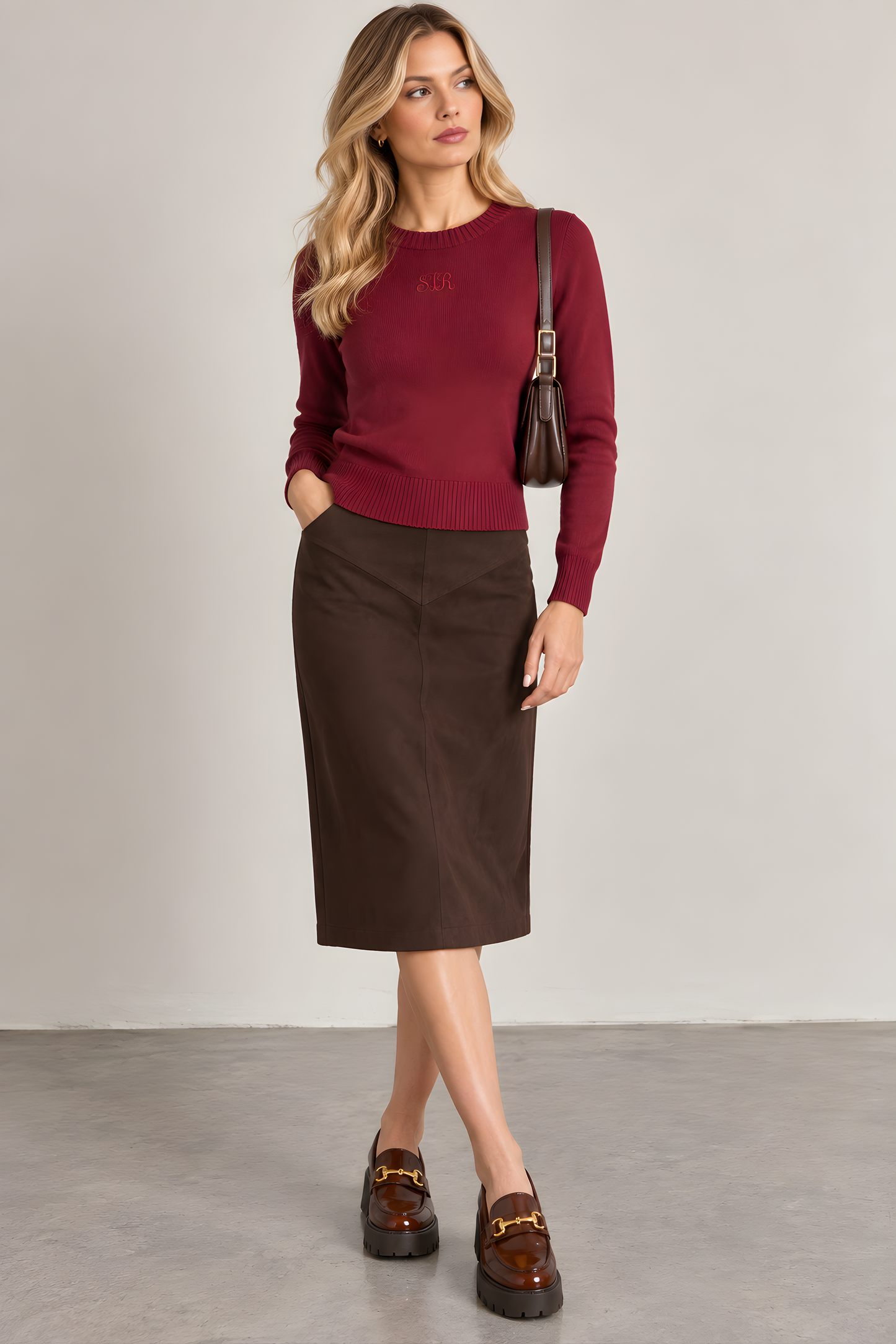 CABLE KNIT SWEATER AVAILABLE IN 2 COLORS