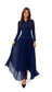 NAVY MESH DRESS
