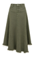 ASYMMETRICAL DENIM SKIRT AVAILABLE IN 4 COLORS