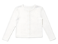 MICRORIBBED CARDIGAN- WHITE