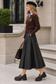 PREPPY CARDIGAN WITH ATTACHED UNIFORM SHIRT