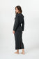 GREY PINSTRIPE MAEVE SKIRT