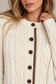 CREAM COLORED CARDIGAN WITH YARNED KNOT BUTTONS