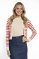 LIGHTWEIGHT SUMMER KNIT STRIPED CARDIGAN AVAILABLE IN 2 COLORS