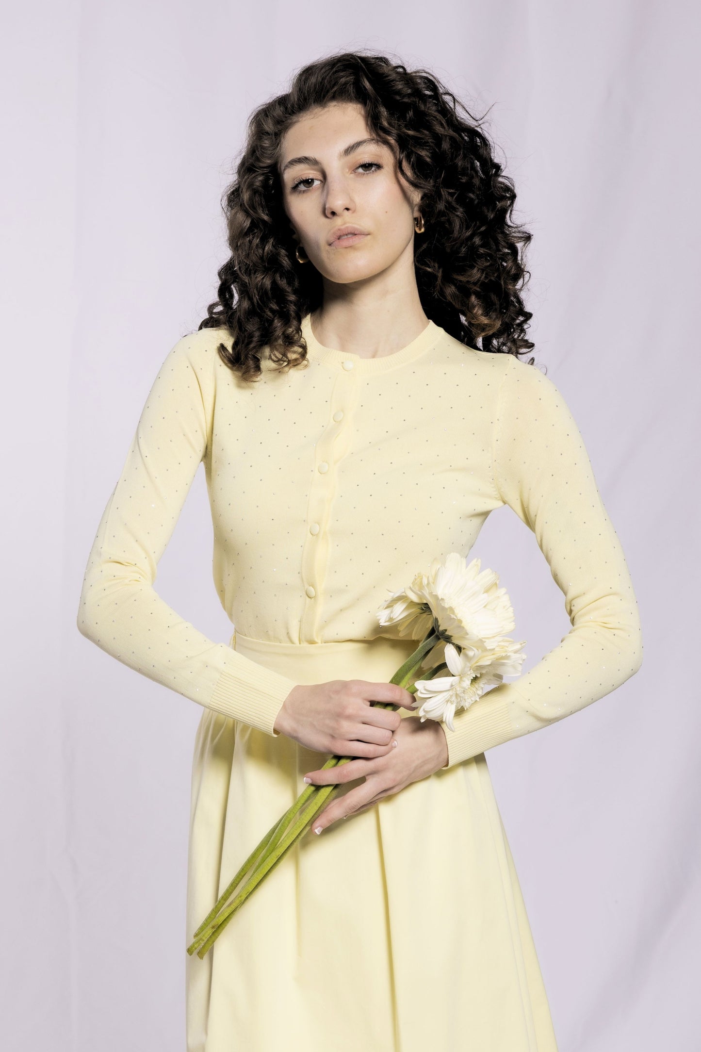 MICRO STUDDED CARDIGAN AVAILABLE IN 4 COLORS