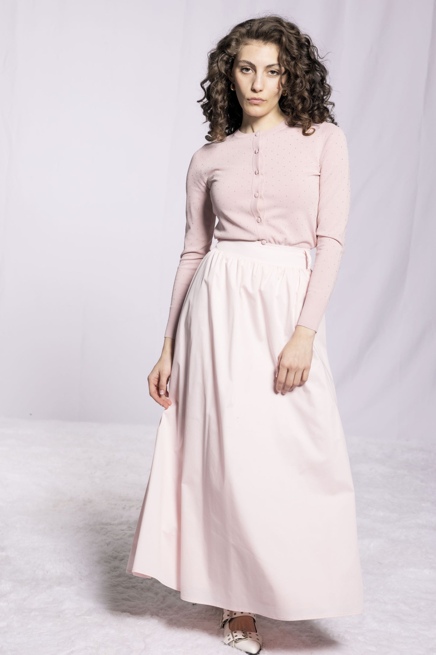 MICRO STUDDED CARDIGAN AVAILABLE IN 4 COLORS