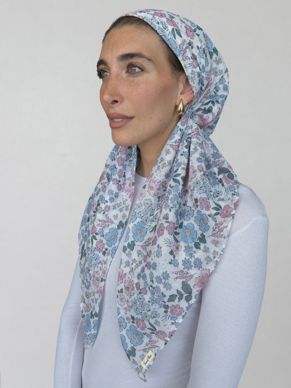 SB (SS26) CLASSIC PRETIED DITSY MEADOW HEADSCARF