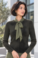 RIBBON TIE FRONT KNIT TOP AVAILABLE IN 3 COLORS