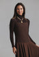 BROWN TWEED JUMPER