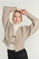 SABLE BUCKLE OVERSIZED CARDIGAN