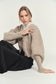 SABLE BUCKLE OVERSIZED CARDIGAN